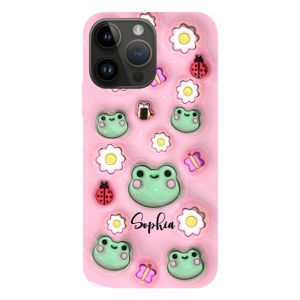 Love Frogs - Personalized Frog Full Print Phone Case