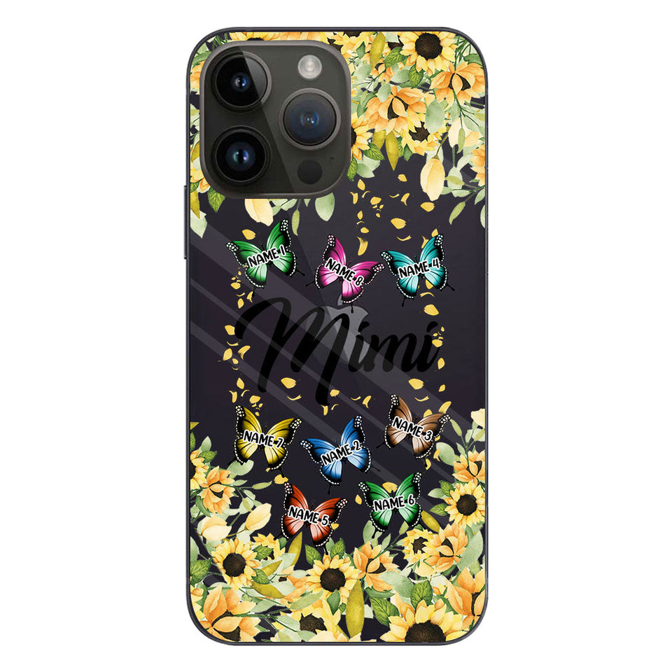 We Love You - Personalized Grandma Clear Phone Case
