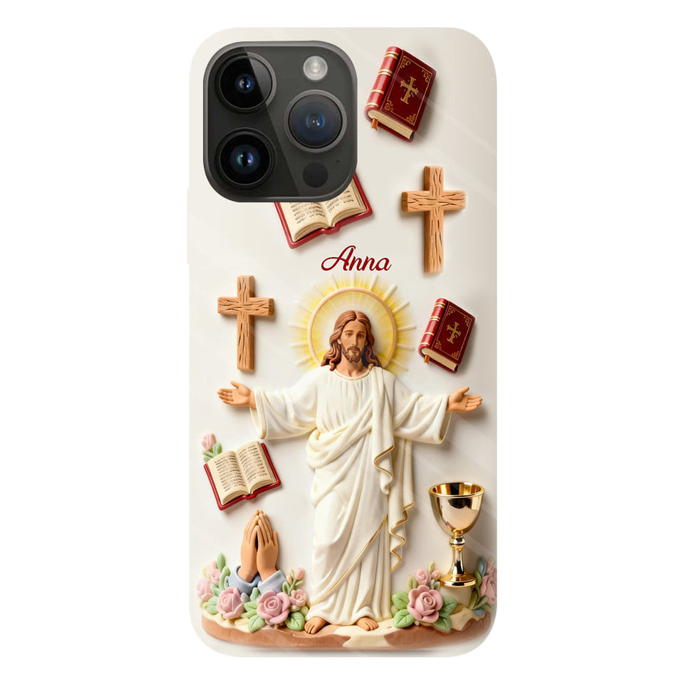 Faith Over Fear - Personalized Christian Full Print Phone Case