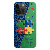 Different Not Less - Personalized Autism Awareness Full Print Phone Case