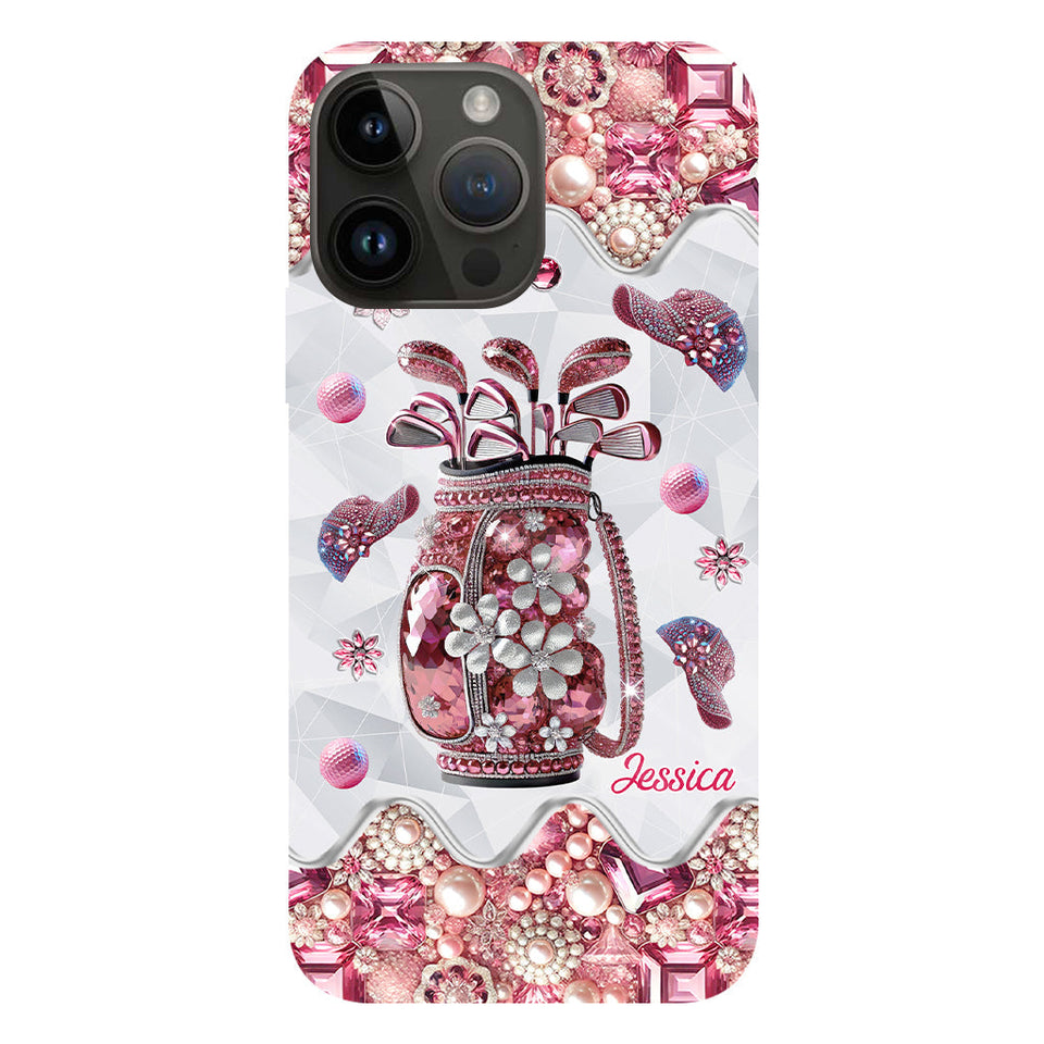 Just A Girl Who Loves Golf - Personalized Golf Full Print Phone Case