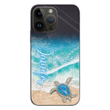 Love Turtles - Personalized Turtle Clear Phone Case
