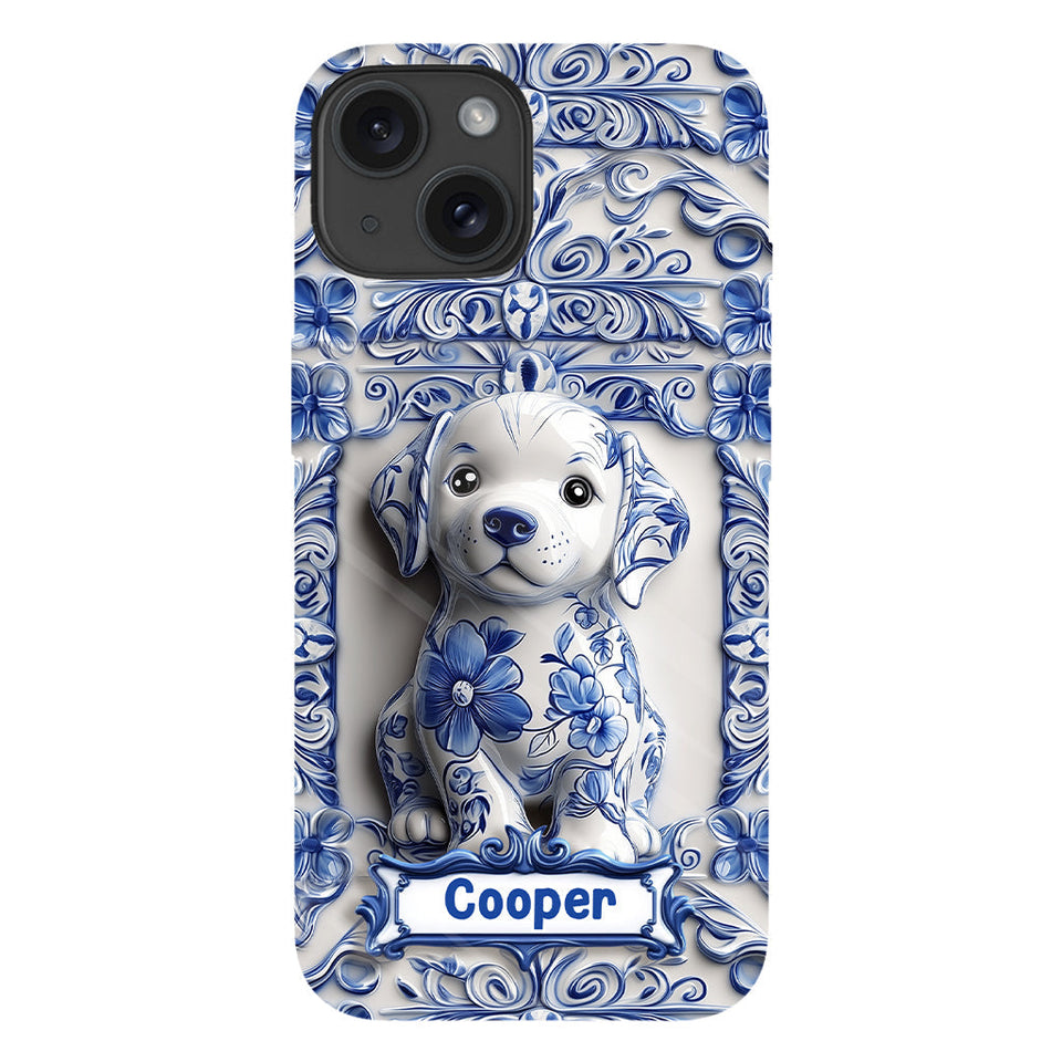 Cute Labrador Retriever - Personalized Dog Full Print Phone Case