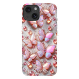 Stunning Butterflies - Personalized Butterfly Full Print Phone Case