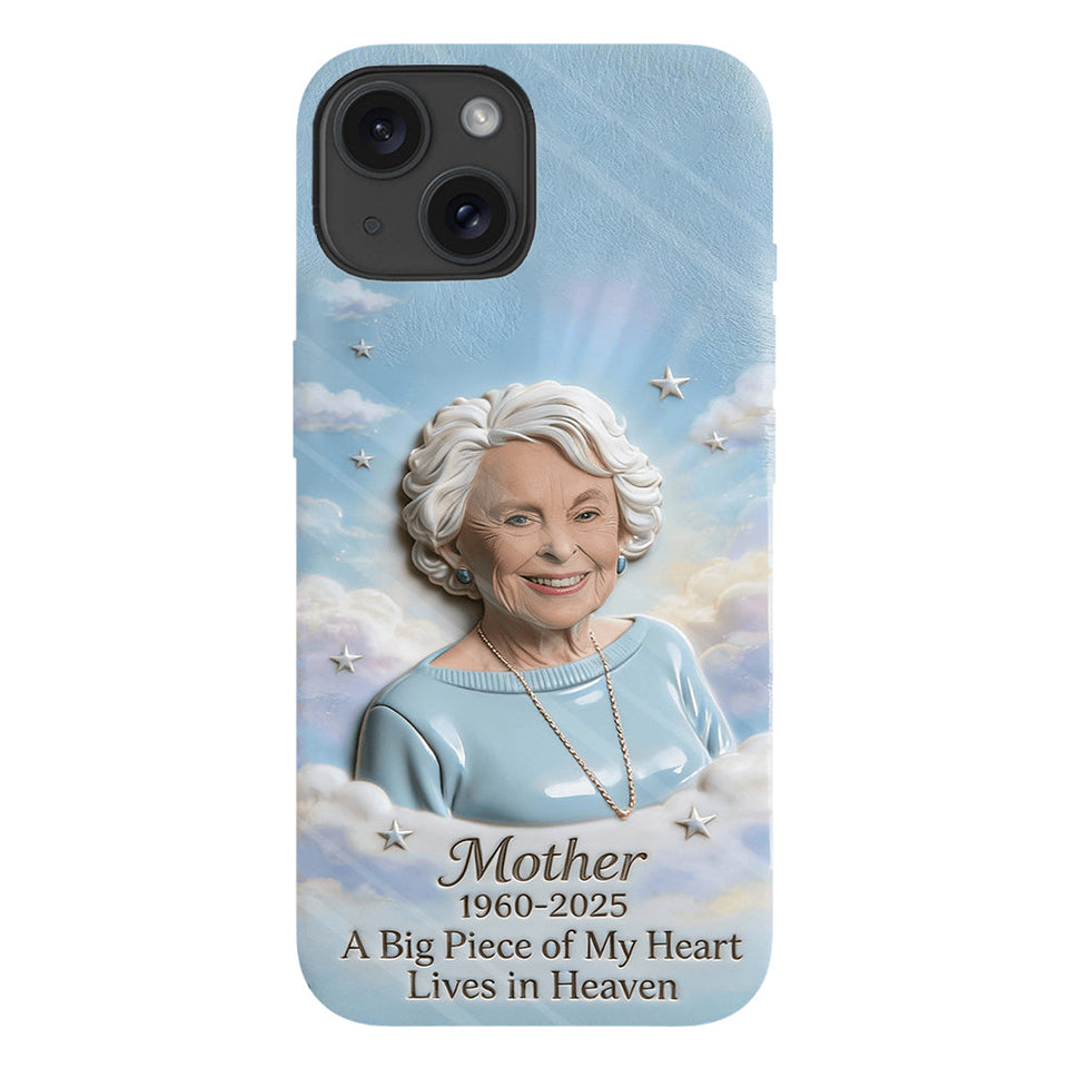 Coque de téléphone personnalisée avec photo - Un morceau de mon cœur - Souvenir personnalisé - Impression intégrale