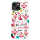 Love Flamingos - Personalized Flamingo Full Print Phone Case