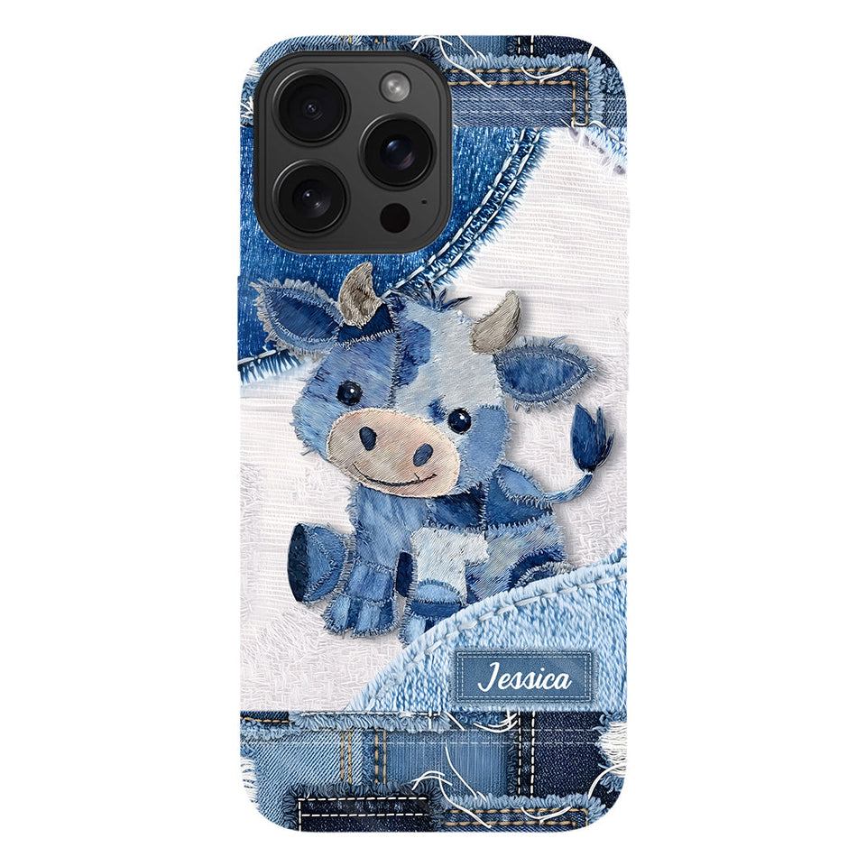 Cute Highland Cow - Personalized Highland Cow Full Print Phone Case