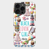 Beach Lovin' Girl - Personalized Sea Lover Full Print Phone Case