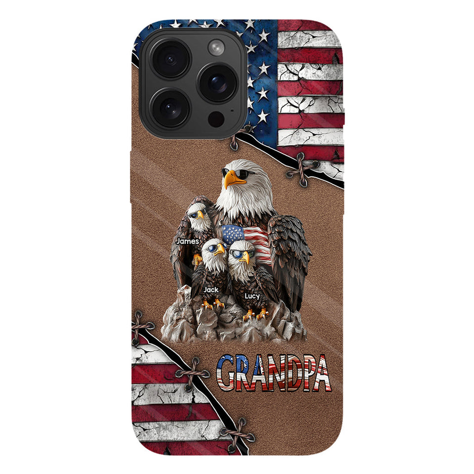 Strong Papa - Personalized Father Full Print Phone Case