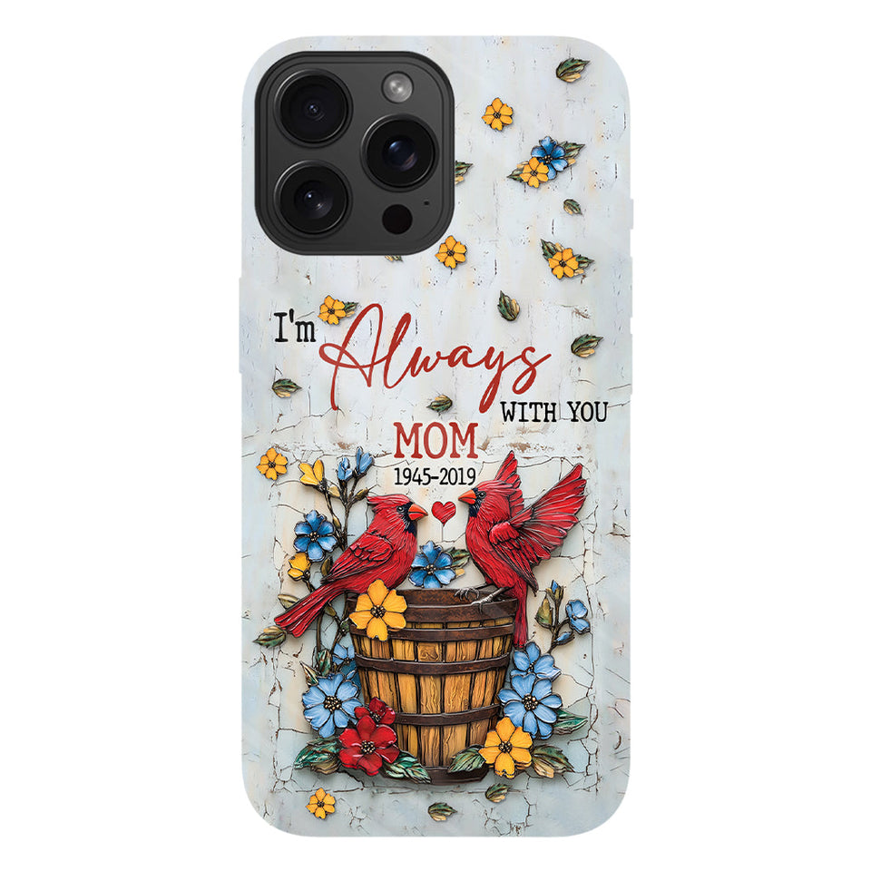 Ceux qu'on aime ne nous quittent jamais - Coque de téléphone personnalisée avec impression intégrale