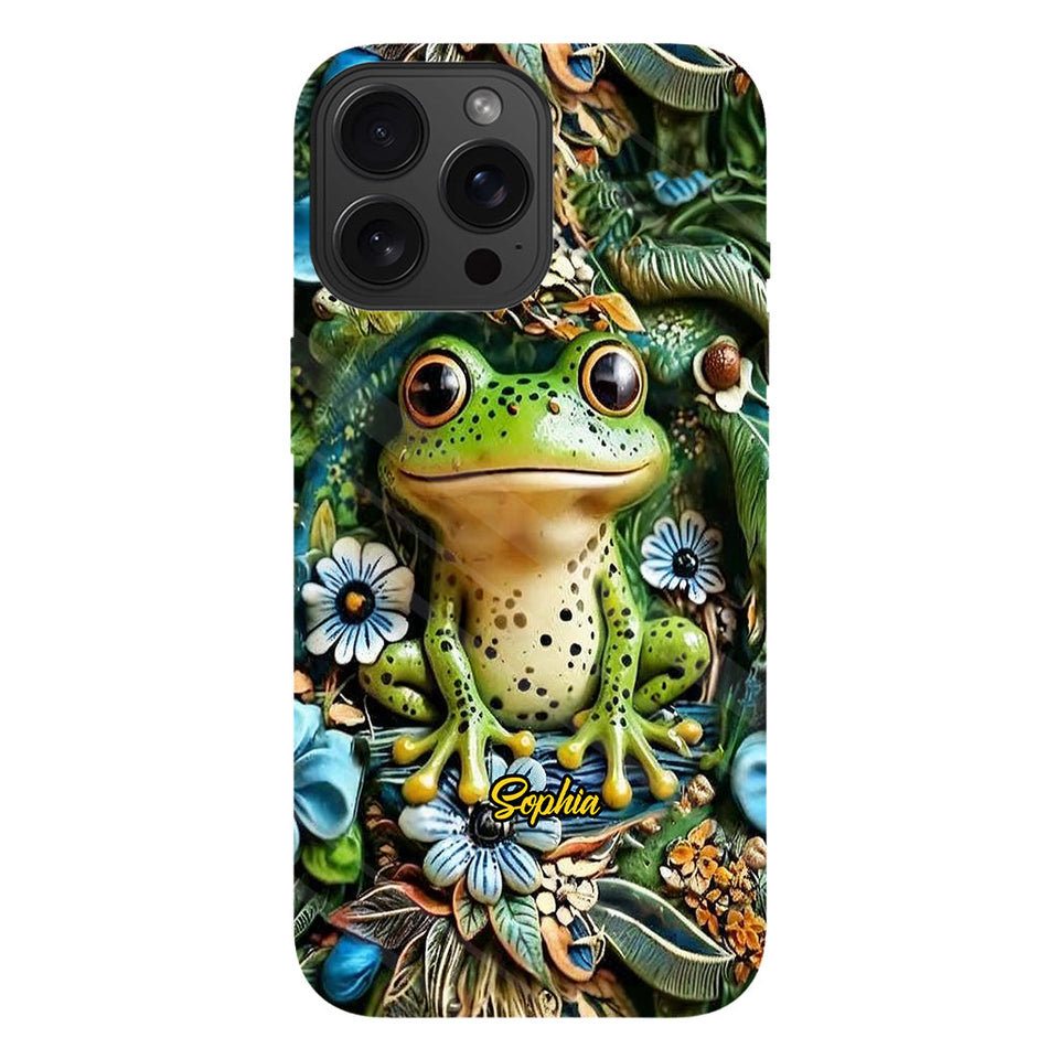 Love Frogs - Personalized Frog Full Print Phone Case