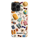 Just A Girl Who Loves Traveling - Personalized Travelling Full Print Phone Case