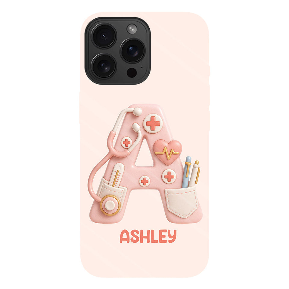 Nurse Alphabet Custom - Personalized Nurse Full Print Phone Case
