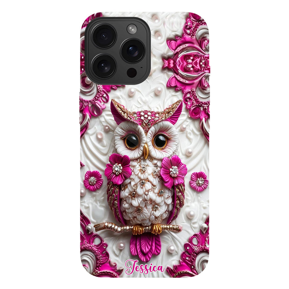 Magic Owl - Personalized Owl Full Print Phone Case