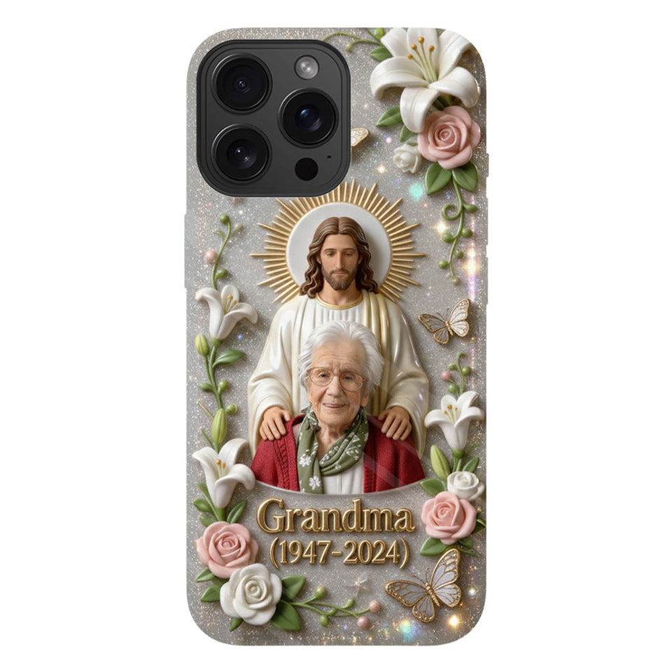 Memorial Gift for Lost of Loved One, Faith in God - Personalized Memorial Full Print Phone Case