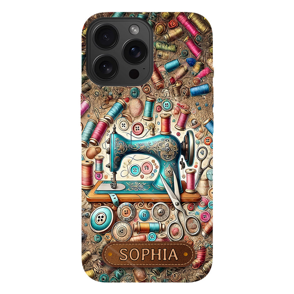 Love Sewing - Personalized Sewing Full Print Phone Case