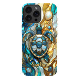 Artistic Turtle - Personalized Turtle Full Print Phone Case