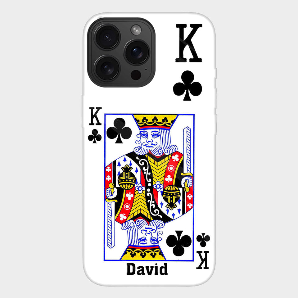 King And Queen - Personalized Couple Full Print Phone Case