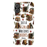 Just A Girl Who Loves Books - Personalized Book Full Print Phone Case
