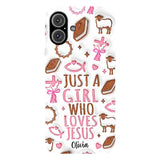 Just A Girl Who Loves Jesus - Personalized Christian Full Print Phone Case