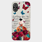 God Says You Are Enough - Personalized Christian Full Print Phone Case
