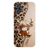 Love Highland Cows - Personalized Highland Cow Full Print Phone Case