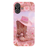 Floral Cowgirl - Personalized Cowgirl Full Print Phone Case & Phone Grip