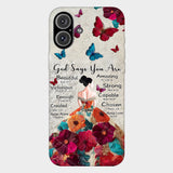 God Says You Are Enough - Personalized Christian Full Print Phone Case