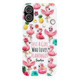 Love Flamingos - Personalized Flamingo Full Print Phone Case