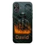 The Strone One - Personalized Firefighter Full Print Phone Case