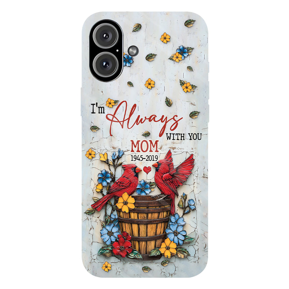 Ceux qu'on aime ne nous quittent jamais - Coque de téléphone personnalisée avec impression intégrale