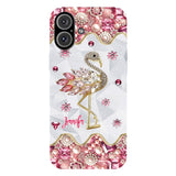 Just A Girl Who Loves Flamingos - Personalized Flamingo Full Print Phone Case