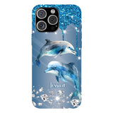 Beautiful Dolphins - Personalized Dolphin Full Print Phone Case