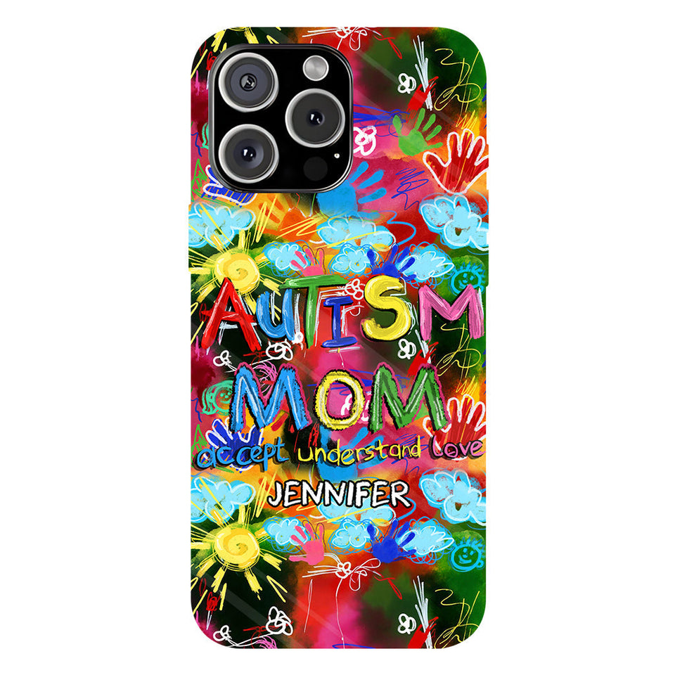 Autism Mom - Personalized Autism Awareness Full Print Phone Case