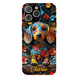 Love Dachshund - Personalized Dog Full Print Phone Case