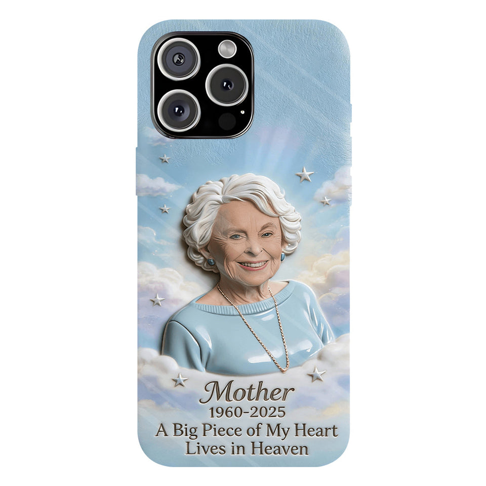 Coque de téléphone personnalisée avec photo - Un morceau de mon cœur - Souvenir personnalisé - Impression intégrale