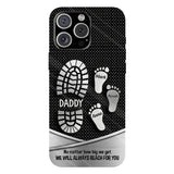 Your Footsteps Led Our Way - Personalized Father Full Print Phone Case