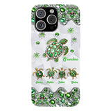Grandma Of Little Turtles - Personalized Grandma Full Print Phone Case