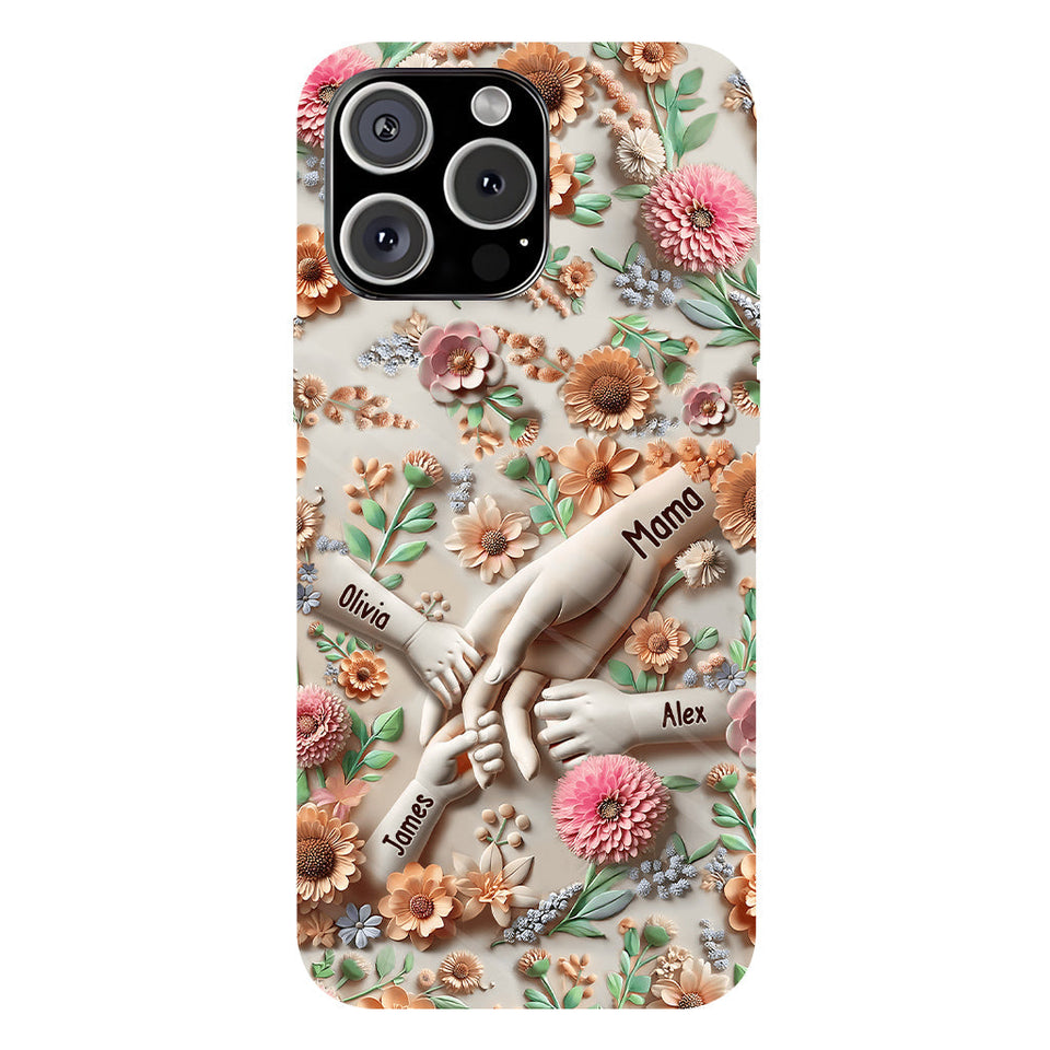 Hold Our Hands - Personalized Mother Full Print Phone Case