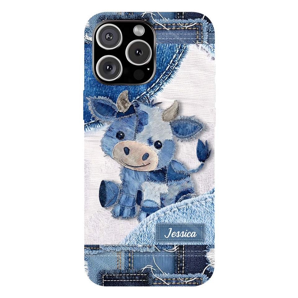 Cute Highland Cow - Personalized Highland Cow Full Print Phone Case