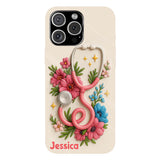Floral Stethoscope - Personalized Nurse Full Print Phone Case