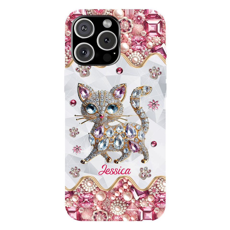 Just A Girl Who Loves Cats - Personalized Cat Full Print Phone Case