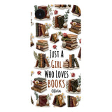 Just A Girl Who Loves Books - Personalized Book Full Print Phone Case