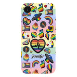 Pride Rainbow - Personalized LGBT Support Full Print Phone Case & Phone Grip