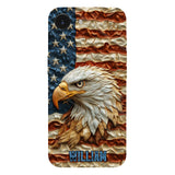 Strong Eagle - Personalized Bald Eagle Full Print Phone Case