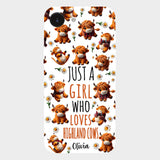 Just A Girl Who Loves Highland Cows - Personalized Highland Cow Full Print Phone Case