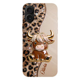 Love Highland Cows - Personalized Highland Cow Full Print Phone Case
