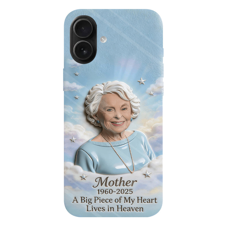 Coque de téléphone personnalisée avec photo - Un morceau de mon cœur - Souvenir personnalisé - Impression intégrale