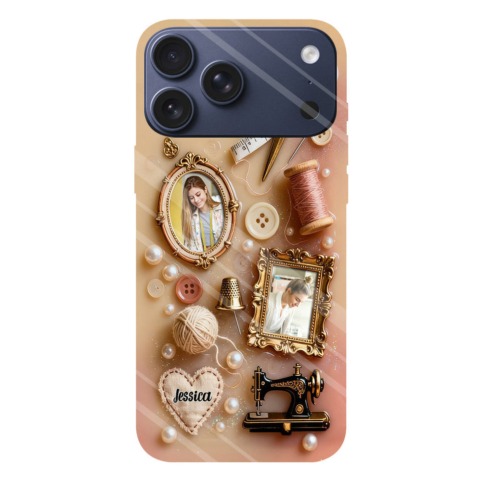 Love Sewing - Personalized Sewing Full Print Phone Case