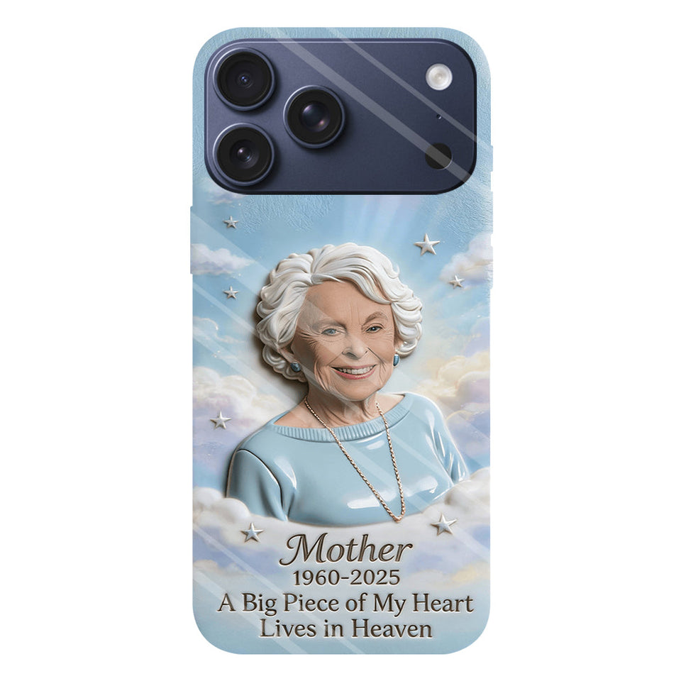 Coque de téléphone personnalisée avec photo - Un morceau de mon cœur - Souvenir personnalisé - Impression intégrale